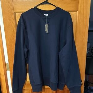 Men’s Navy Heavy weight JCrew Sweatshirt - XL NWT